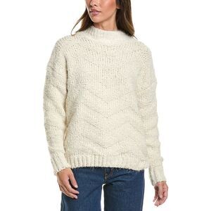 Ichi Womens  Adeline Sweater, White
